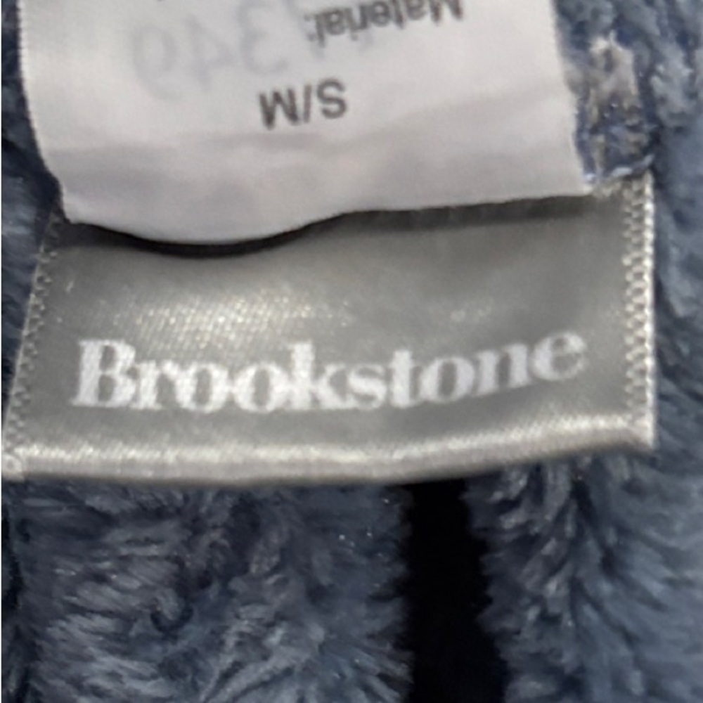 Brookstone Plush Blue Robe - Picture 6 of 7